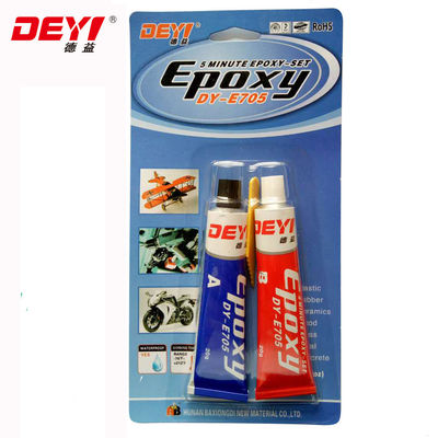 Double Components Adhesives 4 Minute Kwik-Set White Black Gum for Steel Resin Adhesive