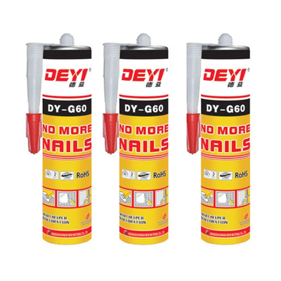 Flexible & Waterproof Construction Adhesive – DEYI DY-G60 Strong Bonding No More Nails Glue for Mirrors & Wall Panels
