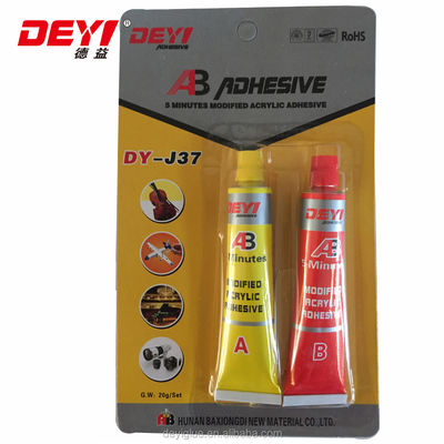Thick Liquid MF C4H6O2 Acrylic AB Glue For Excellent Adhesion And Chemical Resistance