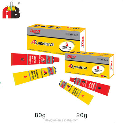 Thick Liquid MF C4H6O2 Acrylic AB Glue For Excellent Adhesion And Chemical Resistance