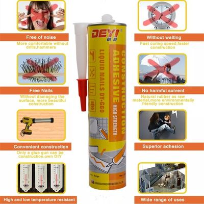 Solvent Free Sealant Bonding Construction With No Nails Good Weather Resistance