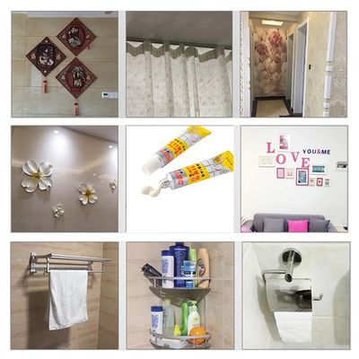Multipurpose White 22.8g Nail Free Sealant Liquid Glue For Towel Hook Multipurpose