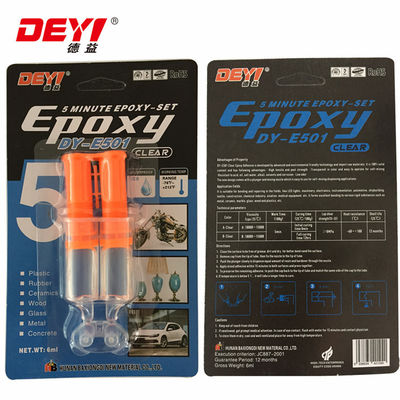 5-Minute Curing Crystal Epoxy Resin Adhesive ISO9001 Certified and Transparent Finish