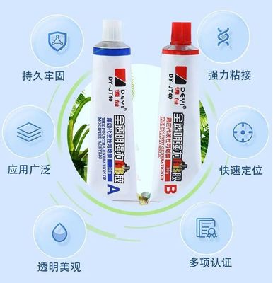 Acrylic Main Material Crystal Clear AB Adhesive Glue For Strong Adhesion To PVC