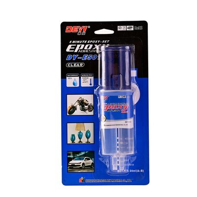 24ml Clear Syringe Epoxy Adhesive DDEYI 5-Minute Curing Liquid Glue with SGS Approval