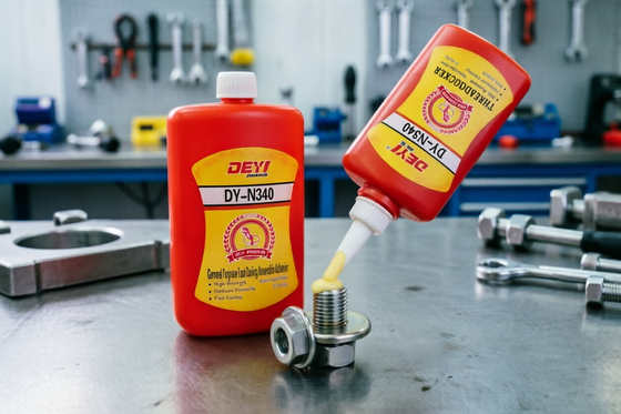 Threadlocker Adhesive Anaerobic Glue Light Yellow Designed to Provide Secure and Leak Proof Thread Locking in Assemblies