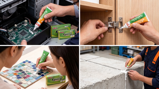 Chemical Resistant Epoxy Adhesive | 90-Min Cure High-Strength Glue for Metal, Wood & Glass