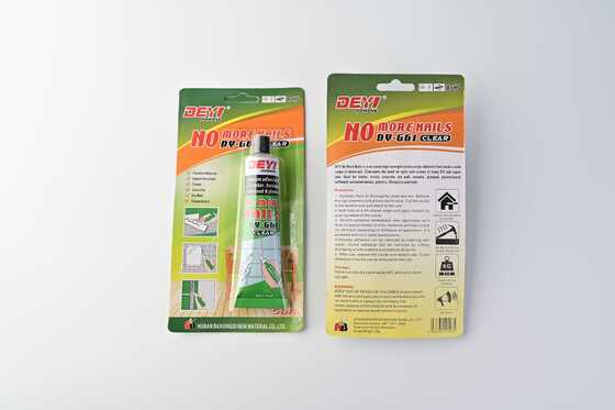 Transparent Multi-Surface Nail-Free Adhesive – DEYI DY-G61 Strong Bonding Glue for DIY & Home Repair