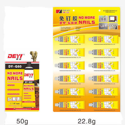 Flexible & Waterproof Construction Adhesive – DEYI DY-G60 Strong Bonding No More Nails Glue for Mirrors & Wall Panels