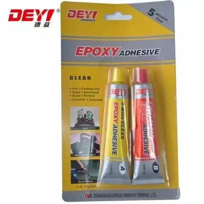 5-Min Fast Cure Clear Epoxy AB Glue – Low Odor Adhesive for Steel & Plastic Bonding
