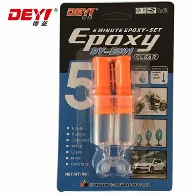 High Strength 5-Min Epoxy AB Glue – Clear & Low Odor Multi-Material Adhesive for Steel & Plastic
