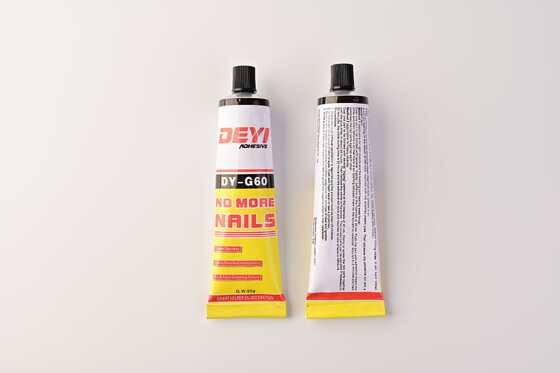 White Mounting Adhesive G60 Nail-Free Construction Glue for Wood Ceramic Metal