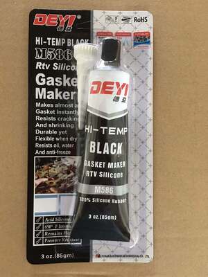 Black RTV Silicone Sealant Adhesive Gasket Maker High Temp For Industrial Equipment
