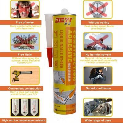 SBS Nail Free Adhesive High Strength Metal Glue Construction Sealant For Kitchen And Bathroom