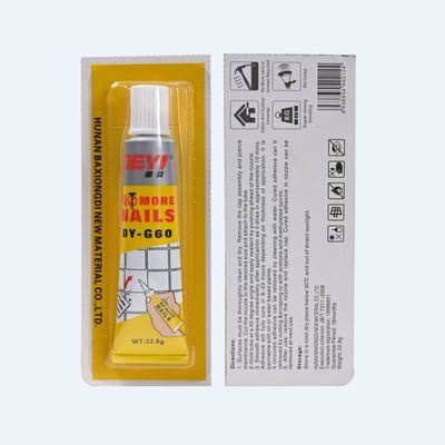 Porcelain White Liquid Nail Adhesive Strong Bonding Construction Sealant For Tile Installation