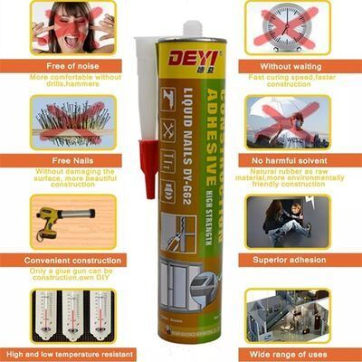 Wood Nail Free Adhesive High Strength Construction Sealant Glue For Home Decoration