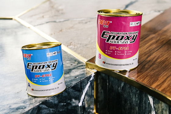 Two-Part Epoxy Resin Glue High Strength Decoration Adhesive Anti-Aging For Decorative Film And Building Materials