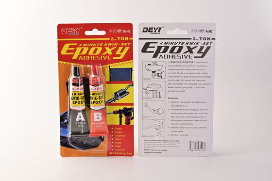 Quick-Set 4-Min 1:1 Mix Ratio Epoxy AB Glue High Shear Strength Adhesive For Metal Industrial Repair